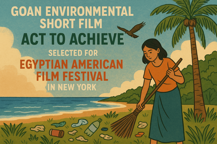 Goan Environmental Short Film Act To Achieve Selected for Egyptian American Film Festival in New York 1 20251025 1103 Goan Film Festival Triumph simple compose 01k8cxn9vae5wvrxd2a5h10ecb