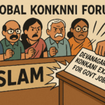 20251028 0903 Konkani Script Controversy simple compose 01k8mdy16ce4pvzy0ewtnbhr82
