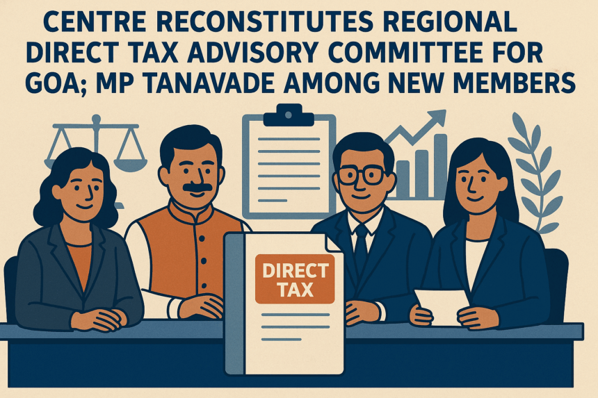 Centre Reconstitutes Regional Direct Tax Advisory Committee for Goa; MP Tanavade Among New Members 1 20251028 1206 Goa Tax Advisory Committee simple compose 01k8mrdxp1ekkr61frt8kgvvc4