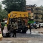 Jetpatcher begins repairing potholes in Sanguem