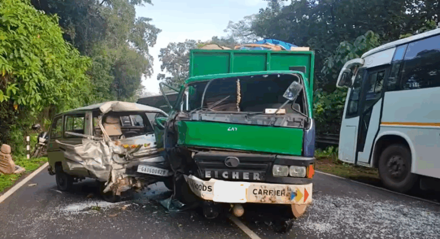 Tempo- car Collision in Chicalim; Driver Injured, Referred to GMC Vasco 1 Screenshot 2025 10 04 104122