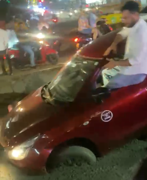 Tourist’s Car Plunges Into Open Pit at Calangute Circle; Locals Raise Safety Concerns 1 Screenshot 2025 10 09 100434