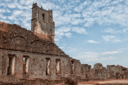 Remains of the Church of Our Lady of Grace, Monte Santo,Old Goa