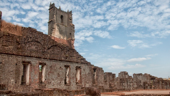 Remains of the Church of Our Lady of Grace, Monte Santo,Old Goa