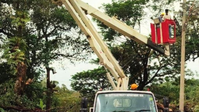 Mango Tree Collapses at Mayem, Road Blocked; Power Restoration Underway 1 Screenshot 2025 10 23 124317