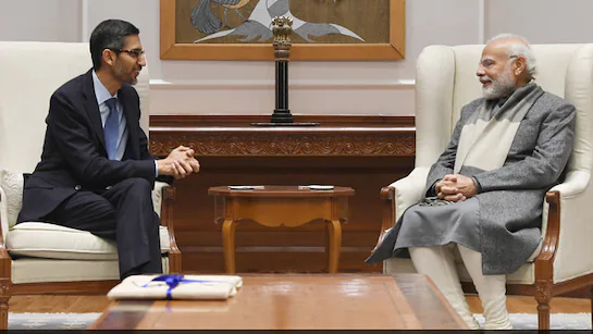 i35csano sundar pichai pm modi
