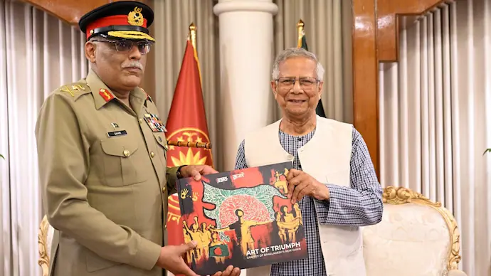 Md Yunus faces backlash for gifting Pak general book with map showing India’s northeast as Bangladesh territory 1 md yunus 270719697