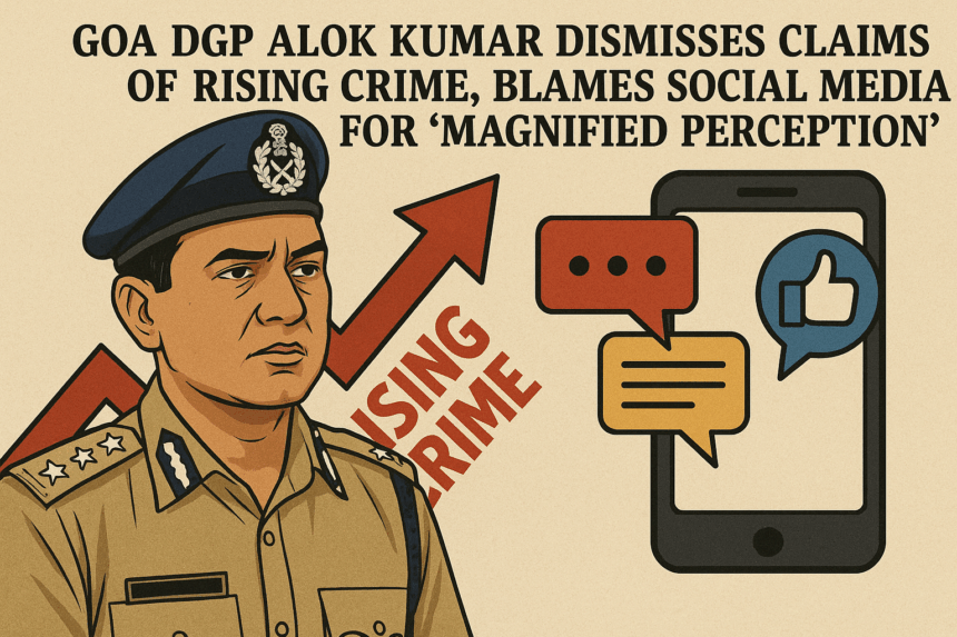 Goa DGP Alok Kumar Dismisses Claims of Rising Crime, Blames Social Media for ‘Magnified Perception’ 1 20251104 0911 DGP Denies Crime Rise Claims simple compose 01k96f64kmed3vzz6bwp81p6xv