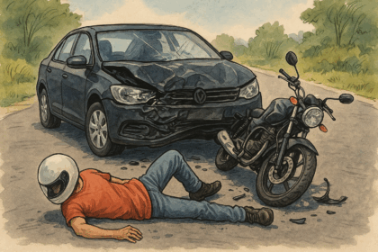 20251104 1147 Motorcycle Accident Scene simple compose 01k96r3b11edcr3tr33fm7x3ex