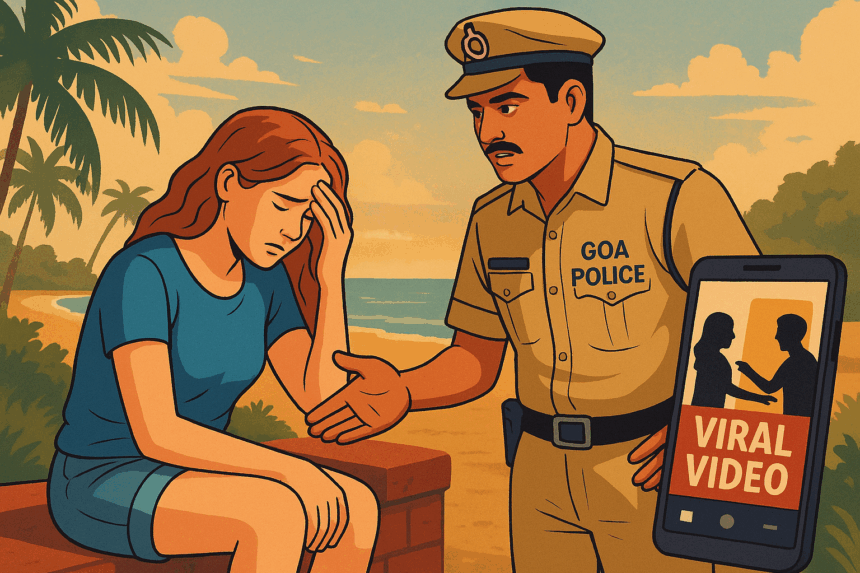 Goa Police Reach Out to Tourist After Viral Harassment Video Sparks Outrage 1 20251110 1210 Goa Police Intervene simple compose 01k9p7v1gdez0rwt8kgzbzk4a8