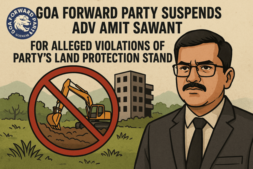 Goa Forward Party Suspends Adv Amit Sawant for Alleged Violations of Party’s Land Protection Stand 1 20251114 1057 Goa Party Suspension simple compose 01ka0d7gr2e2ks195d6e0t2533 1