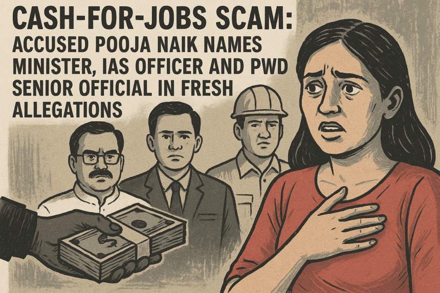 Cash-for-Jobs Scam: Accused Pooja Naik Names Minister, IAS Officer and PWD Senior Official in Fresh Allegations 1 20251114 1225 Allegations Unveiled simple compose 01ka0j8w40fvmackpf6j6ff07w