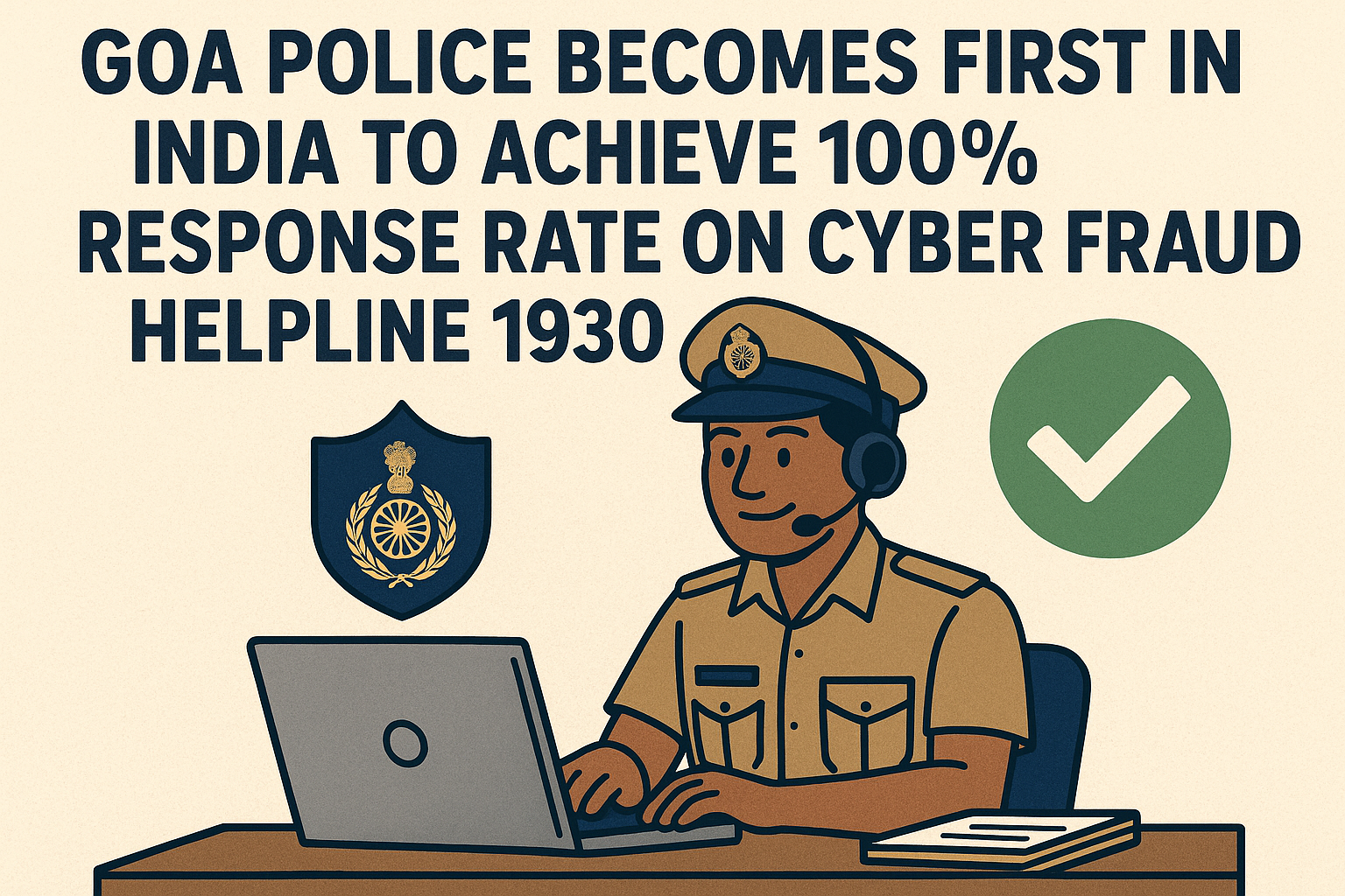 Goa Police Becomes First in India to Achieve 100% Response Rate on Cyber Fraud Helpline 1930 1 20251117 1013 Goa Police Cyber