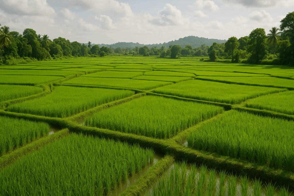 Neura: The Tiswadi Village That Once Commanded Goa’s Capitals, Shipyards, and Faith 2 20251118 1514 Lush Paddy Fields simple compose 01kab5h3xbfmtrwx7w108b8c2c