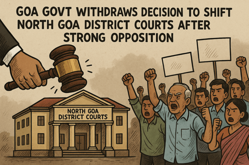 Goa Govt Withdraws Decision to Shift North Goa District Courts After Strong Opposition 1 20251121 1226 Goa Courts Decision Reversed simple compose 01kajk26q2eeea7f2x57fhh8sh