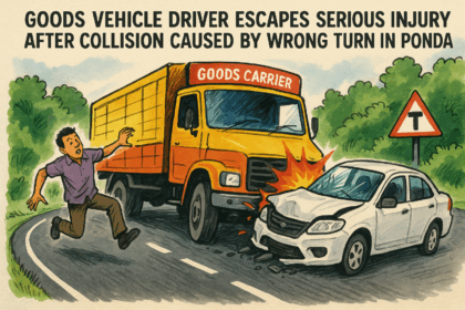 20251121 1535 Goods Vehicle Collision simple compose 01kajxv9bre98b8y7m7gh20135