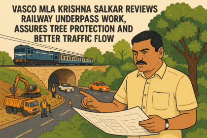 20251122 1403 Krishna Salkar Inspects Underpass simple compose 01kanb23wneqbrfzrgjydc4xby