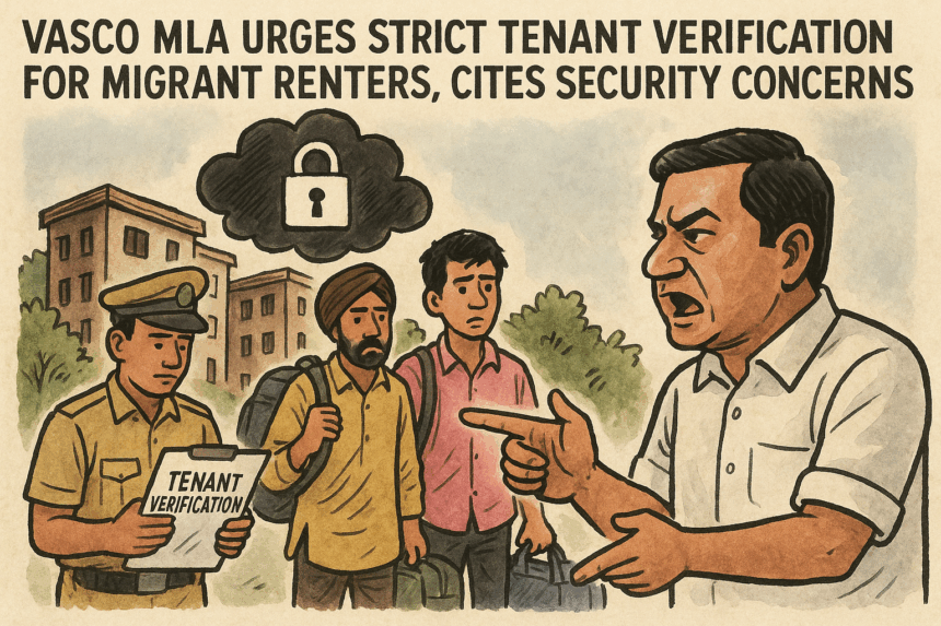 Vasco MLA Urges Strict Tenant Verification for Migrant Renters, Cites Security Concerns 1 20251124 1234 Tenant Verification Debate simple compose 01kataqyj0fzba8y104w4yvrj7