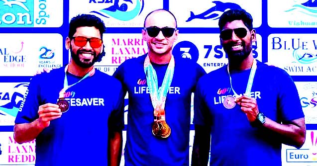 Drishti Marine Shines at National Masters Swimming Championship; Ankit Somani Wins 5 Golds 1 11.6