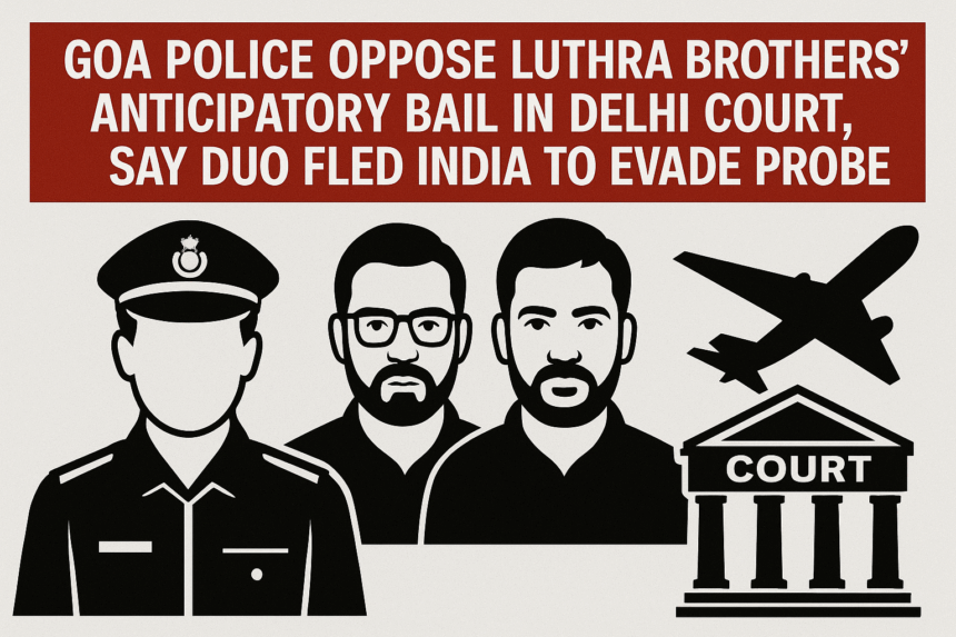 Goa Police Oppose Luthra Brothers’ Anticipatory Bail in Delhi Court, Say Duo Fled India to Evade Probe 1 20251211 1525 Luthra Brothers Bail Opposition simple compose 01kc6dag8jf3wtjrt02b51ehpp