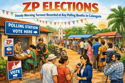 20251220 1228 Morning Vote in Calangute simple compose 01kcx8sndwe54asxc1dr17n0cm