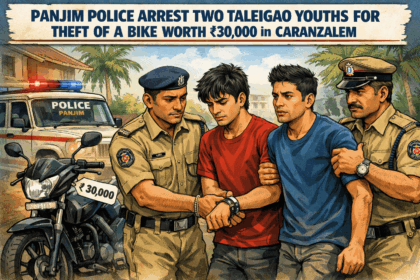 20251224 1012 Panjim Bike Theft Arrest simple compose 01kd7am8rfe6jbcqts2g68ceqa