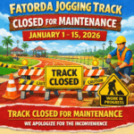 20251230 1023 Fatorda Track Closure simple compose 01kdpsn21wf6h9ps61a2epvfrn