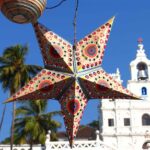Holiday Star on background of a Church Panaji Goa 2