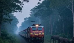 Rajdhani Express Collides With Elephant Herd in Assam, Killing 8 and Injuring 1; Train Derails 1 Screenshot 2025 12 20 094022