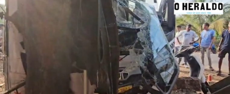 Nestlé Staff Bus Crashes into Tree in Bicholim - YouTube 1 image 6