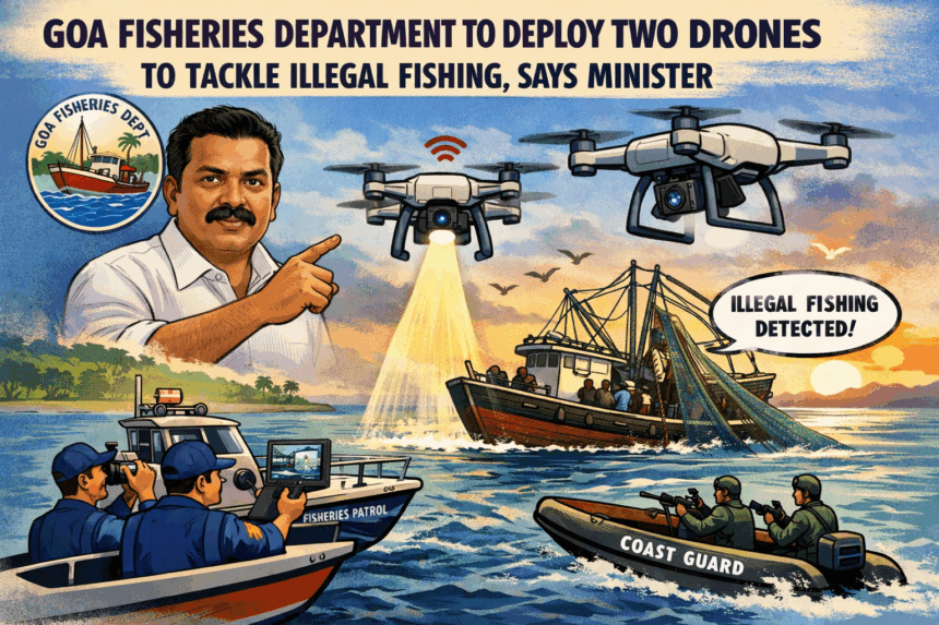 20260106 1232 Drones Combat Illegal Fishing simple compose 01ke91sv5qekhtjq0557w6nm0g