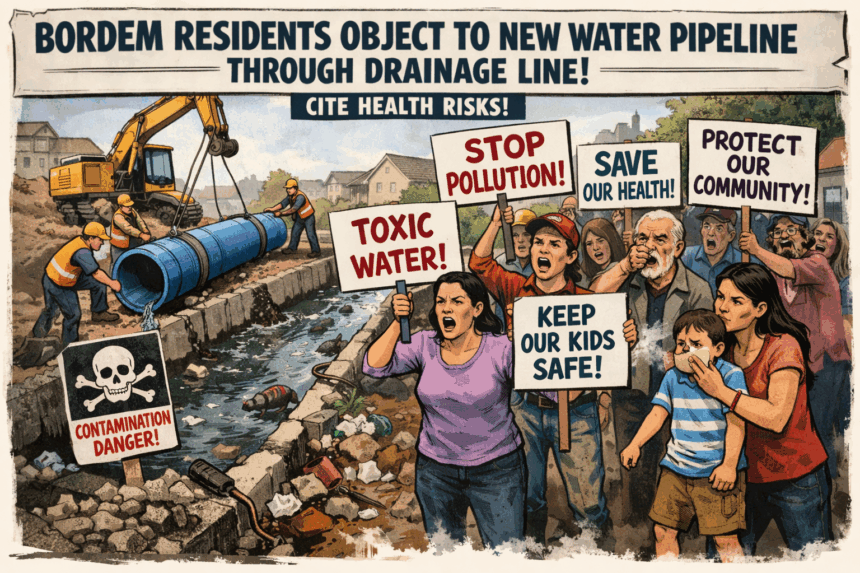20260107 1545 Bordem Residents Protest Pipeline simple compose 01kebz7kjde6qtayfkm5kpy1j1