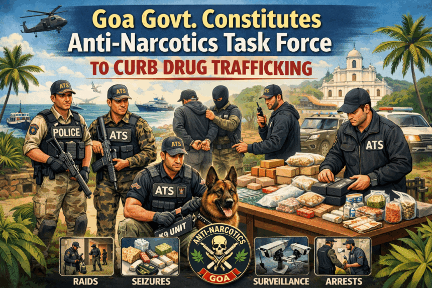 Goa Government Constitutes Anti-Narcotics Task Force to Curb Drug Trafficking 1 20260109 1200 Image Generation simple compose 01kegq5dyhf92rgm3p40bphzrq
