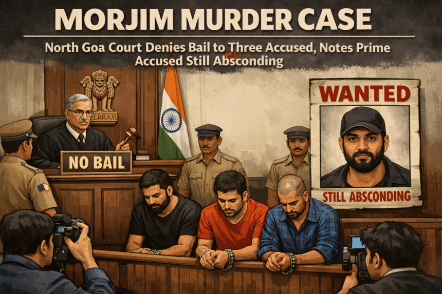 Morjim Murder Case: North Goa Court Denies Bail to Three Accused, Notes Prime Accused Still Absconding 1 20260114 1106 Image Generation simple compose 01kexg0r91e4btf4776kzzxpjz