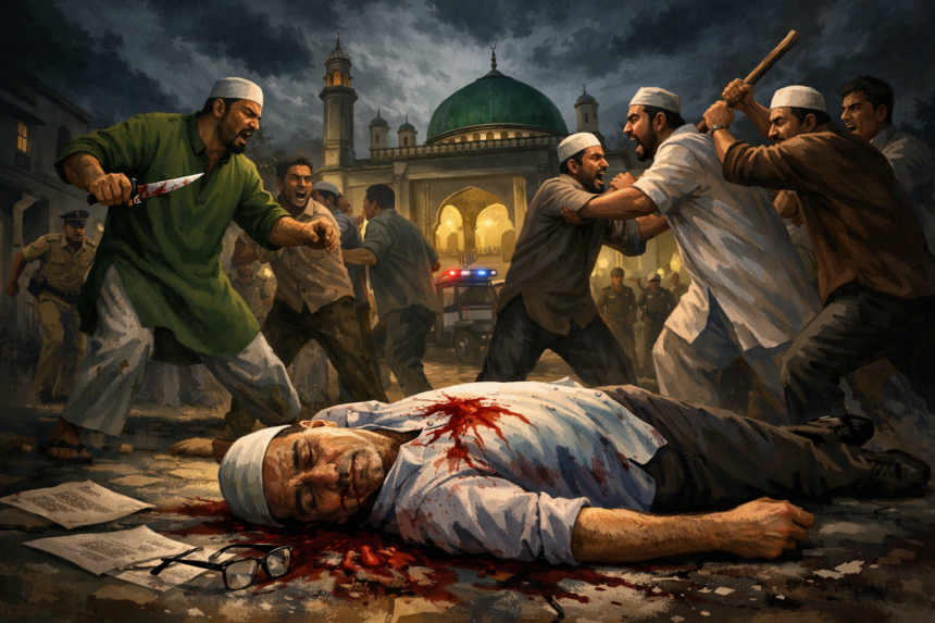 Masjid management row ends in murder in Margao 1 20260131 0844 Image Generation simple compose 01kg90npqgf9ebgmpqh9ak0z39