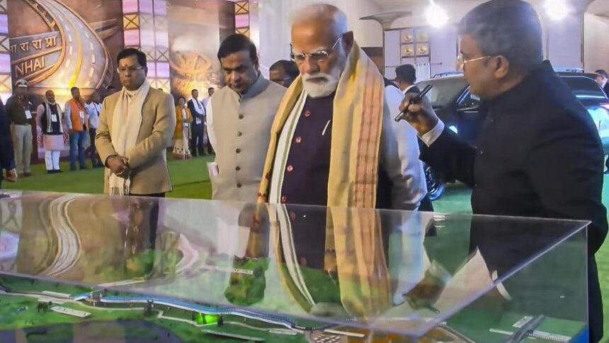 PM Modi lays foundation stone for Kaziranga elevated corridor, flags off Amrit Bharat trains 1 PTI01 18 2026 000054B