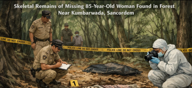 Skeletal Remains of Missing 85-Year-Old Woman Found in Forest Near Kumbarwada, Sancordem 1 Screenshot 2026 01 05 113150