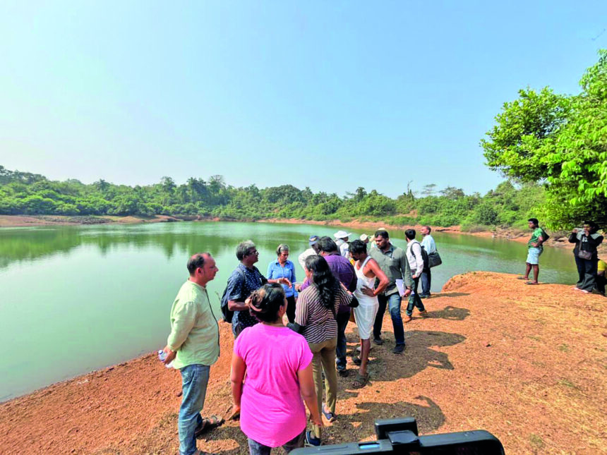UNITED AGAINST MALL: CHIMBEL LOCALS KEEP WATCH OVER TOYYAR LAKE SURVEY 1 chimbel inspection1
