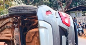 70-year-old pedestrian hurt as car overturns in North Goa 1 image 36