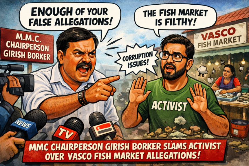 MMC Chairperson Girish Borker Slams Activist Over Vasco Fish Market Allegations 1 20260204 1250 Image Generation simple compose 01kgkrbfgter6aan4q1fzjg867