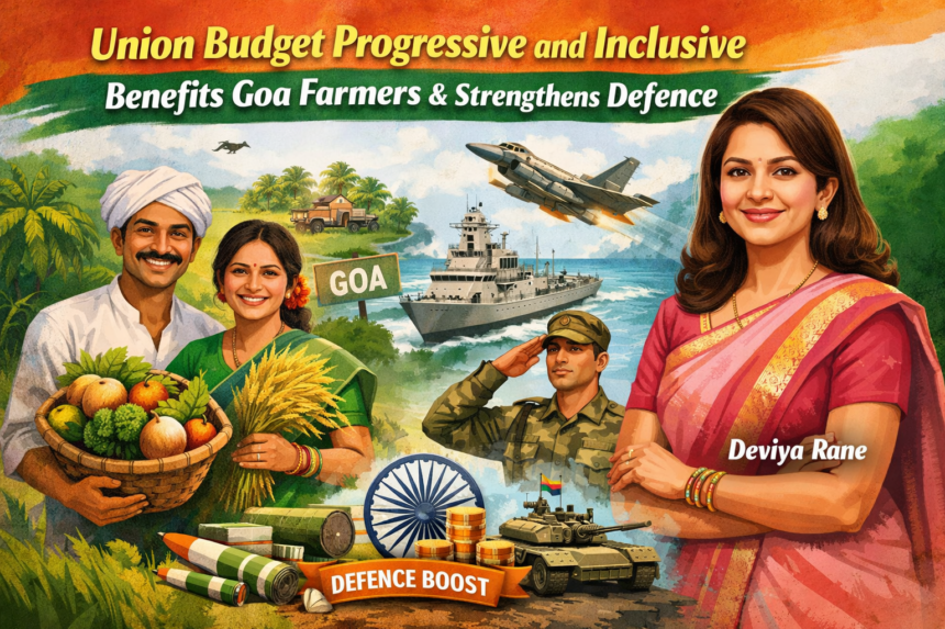 Union Budget Progressive and Inclusive, Benefits Goa Farmers and Strengthens Defence: Deviya Rane 1 20260206 1228 Image Generation simple compose 01kgrvwdbsens8snw0x4wh5gjg 1