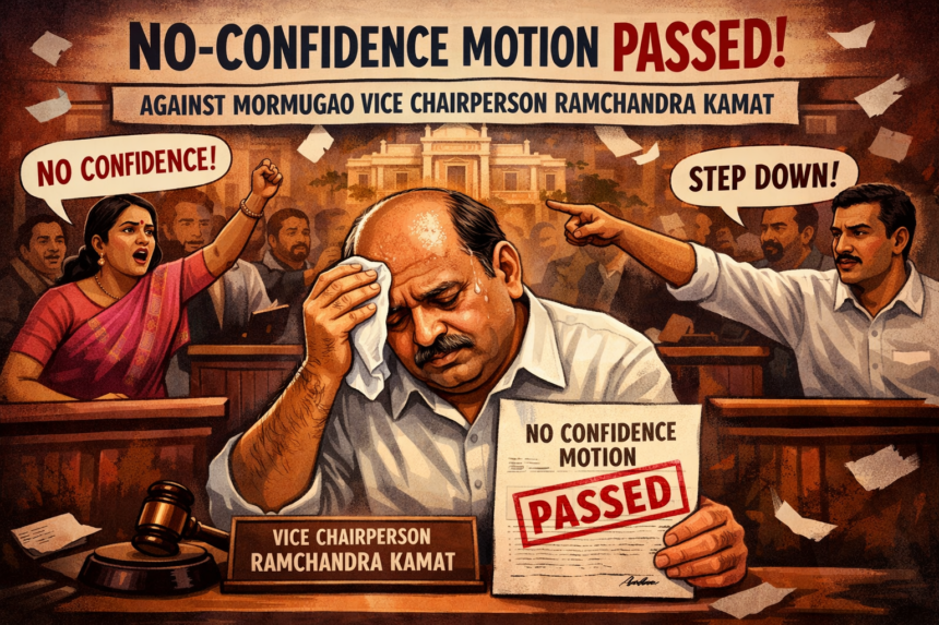 No-Confidence Motion Passed Against Mormugao Vice Chairperson Ramchandra Kamat 1 20260206 1423 Political Change in Mormugao simple compose 01kgs2fmzgeceas2gz0m2zvv4j 1
