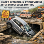20260209 1510 Car in Porvorim Drain simple compose 01kh0wah0je7gr1j6ykxh9fmmd