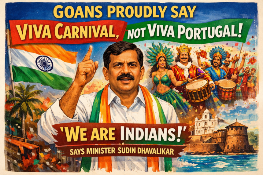 Goans Proudly Say Viva Carnival, Not Viva Portugal; We Are Indians, Says Minister Sudin Dhavalikar 1 20260211 1424 Image Generation simple compose 01kh5yg0nef3sr6fgj9b6y72a0