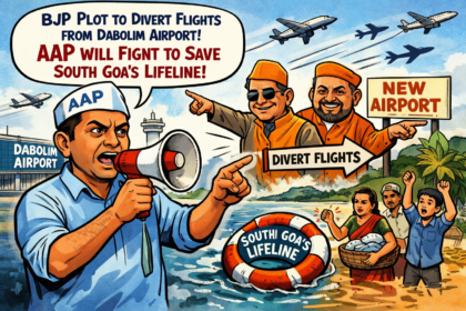 20260212 1530 Goa Airport Controversy simple compose 01kh8mpbezf32a5rdyjcq4cs8y