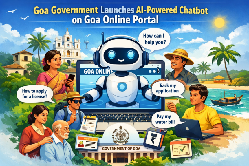 Goa Government Launches AI-Powered Chatbot on Goa Online Portal to Ease Access to Services 1 20260217 1354 Image Generation simple compose 01khnb55vnf7d8zabpgcbeghs7