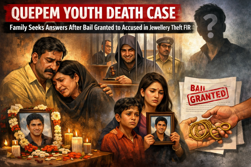 Quepem Youth Death Case: Family Seeks Answers After Bail Granted to Accused in Jewellery Theft FIR 1 20260227 1558 Image Generation simple compose 01kjfa883dejpsvv0rv29jz2cj