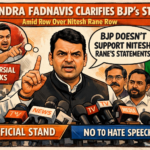 20260228 1431 Fadnavis Clarifies BJP Stand simple compose 01kjhqpg6seyftffg3ch3tkwsp