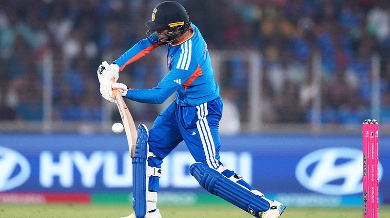 India smash second-highest T20 World Cup total at Chepauk 1 AP26053570217439