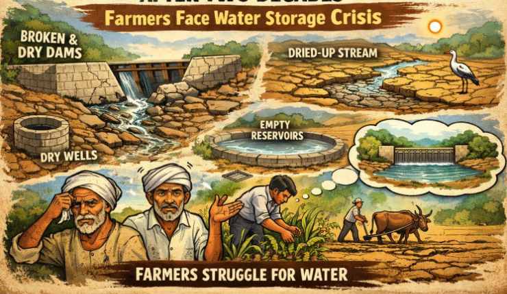 About 30 Check Dams in Sattari Defunct After Two Decades, Farmers Face Water Storage 1 Screenshot 2026 02 14 111059